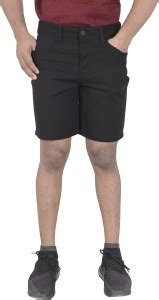 Integration Solid Men Black Basic Shorts - Buy Integration Solid Men ...