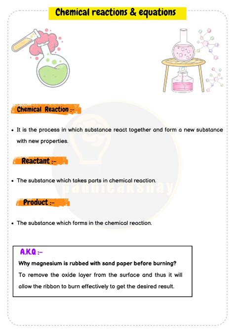 Chemistry 1: Intro to Chemical Reactions and Equations Notes - Studocu