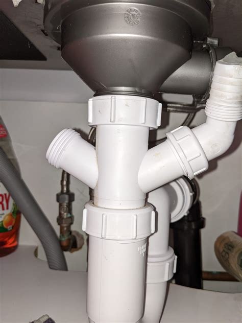 Connecting a dishwasher drain hose to 32mm sink waste pipe : r/Plumbing