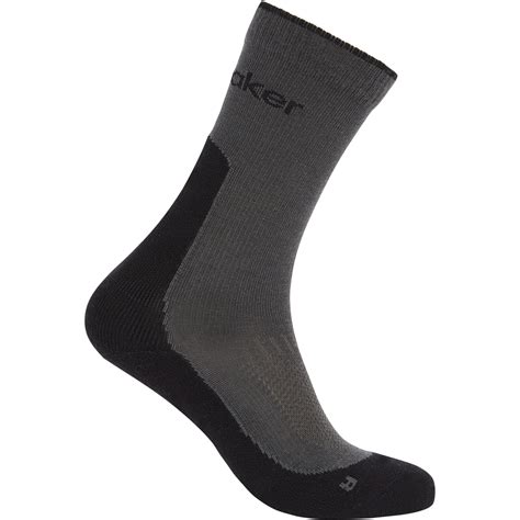 Icebreaker Merino Hike+ Light Crew Socks Women - Obsidian/Black | BIKE24