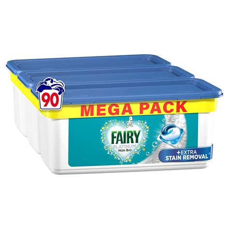 Fairy Non Bio Platinum Pods Washing Liquid Laundry Detergent Tablets ...