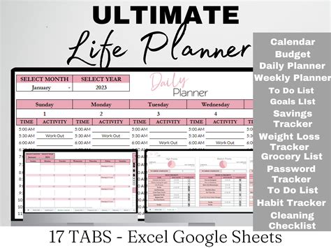 Excel Life Planner at Donald Pray blog