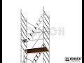 Aluminum Scaffolding - Narrow width 4 mtr working height Industrial ...