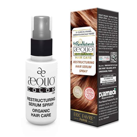 QH+ Aequo Organic Leave On Restructuring Hair Serum Spray- 30ml ...