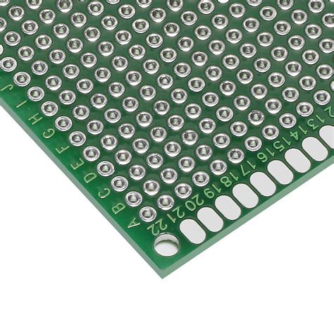 6 * 8CM 1.6mm 2.54mm Pitch Double-Side Prototype PCB Universal Printed ...