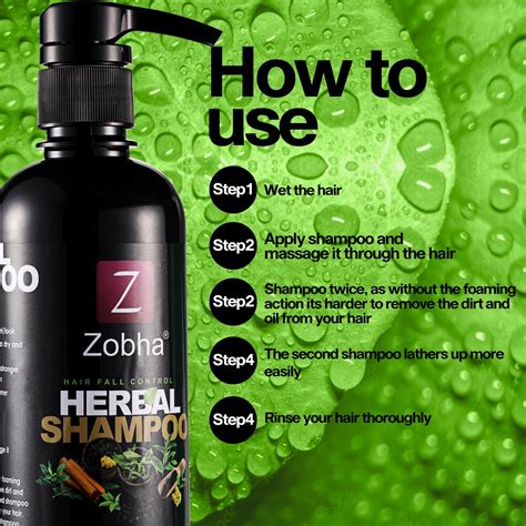 Herbal Shampoo for Hair Fall Control | Zobha Hair Loss Shampoo