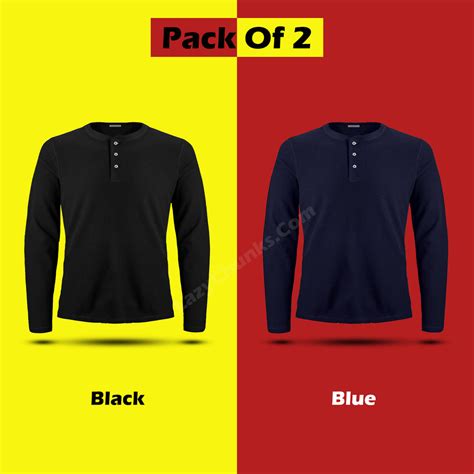 Henley Full Sleeves T Shirts– Lazychunks.com