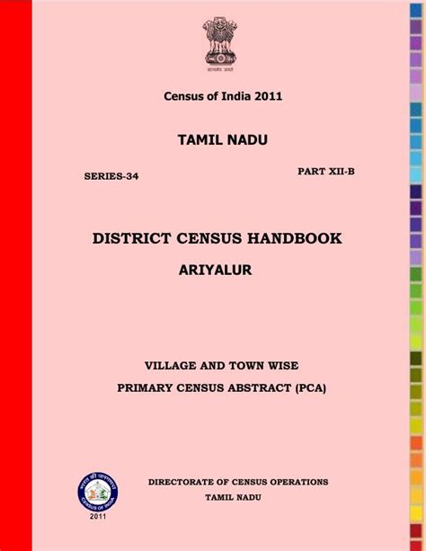 India - Census of India 2011 - Tamil Nadu - Series 34 - Part XII B ...