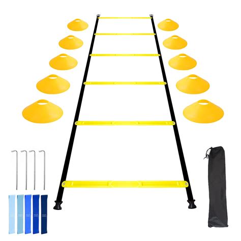 Buy TNZMART Agility Ladder Speed Training Set 8FT Fixed Speed Ladder ...