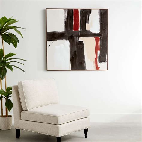 Crosby St. Framed Abstract Canvas Wall Art, 40"