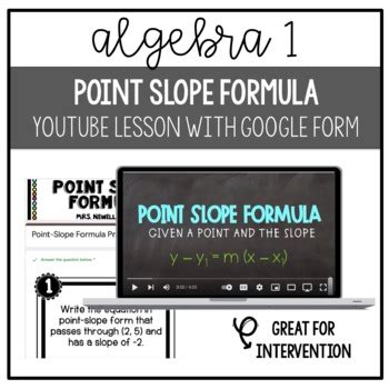 Point-Slope Formula Crash Course 的图像结果
