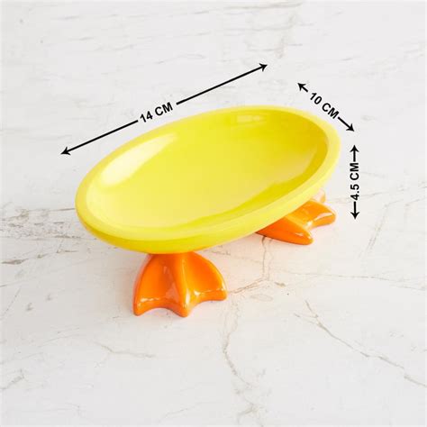 Buy Corsica Slate Duck Yellow And Orange Solid Polyresin Soap Dish from ...