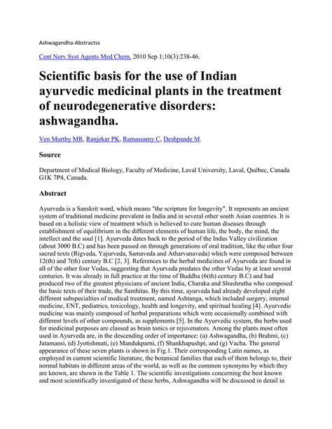 Ashwagandha abstracts | DOCX