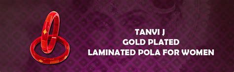 Buy Tanvi J Gold Plated Laminated Pola For Women (2-2) at Amazon.in