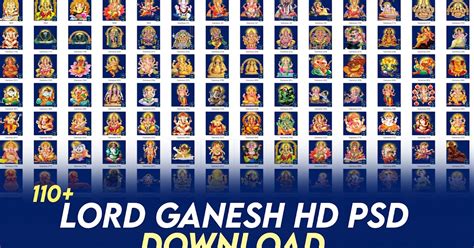 Lord Ganesh Full HD png and PSD Files Download