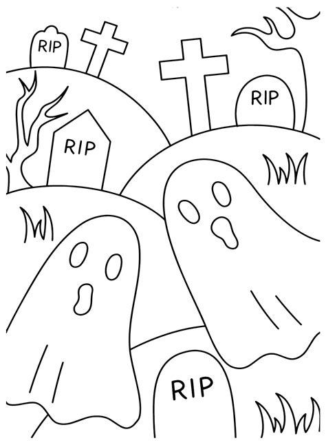 Ghost Coloring Pages For Adults