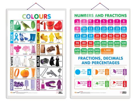 Set of 2 Colours and NUMBERS AND FRACTIONS Early Learning Educational ...
