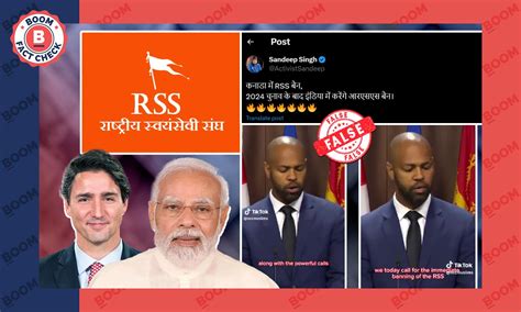 Is Rashtriya Swayamsevak Sangh (RSS) banned in Canada? A Factcheck