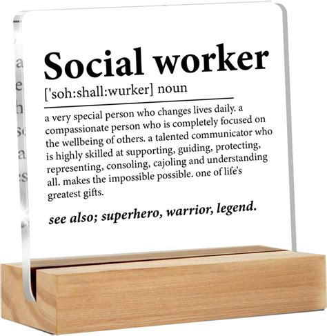 Amazon.com: Social Worker Gifts for Women Men, Appreciation Gift for ...