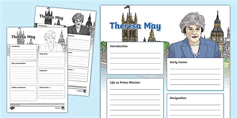 Theresa May Fact File Template
