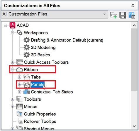 AutoCAD CUI Customization 的图像结果