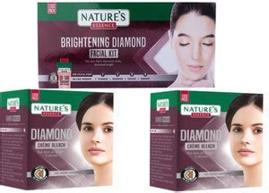 Nature's Essence BRIGHTENING DIAMOND FACIAL KIT 1 &2 DIAMOND BLEACH*2 ...