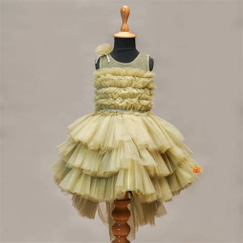 Buy Pista & Purple Layered Frill Girls Frock – Mumkins