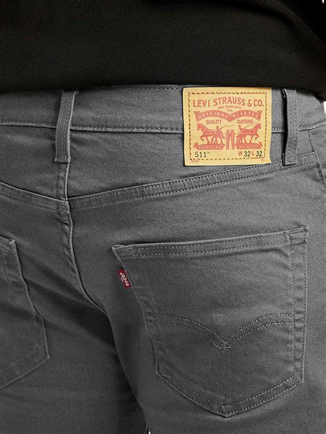 Men's 511 Charcoal Grey Overdyed Slim Fit Mid Rise Jeans – Levis India ...