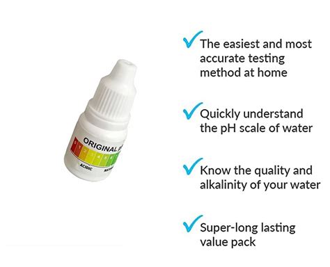 pH Liquid Drop for Water Testing and Alkaline level