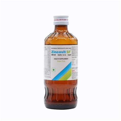 Zincovit SF Liquid 200 ml Price, Uses, Side Effects, Composition ...