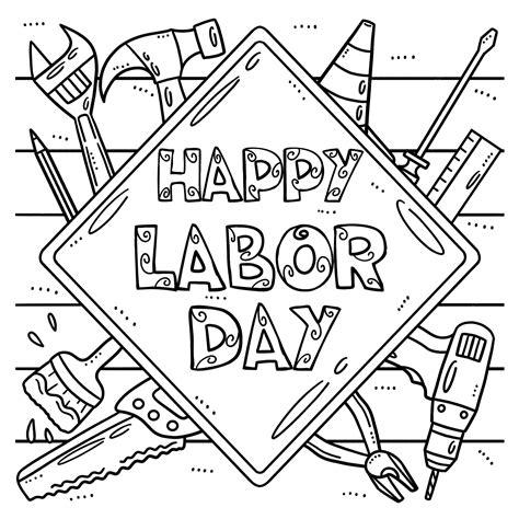 Labor Day Coloring Pages Printable