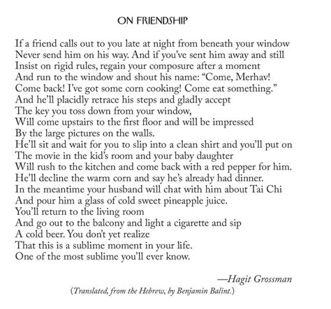 [POEM] On Friendship by Grossman and Balint : r/Poetry