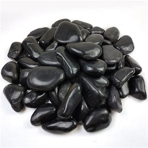 Amazon.com: YISZM 20lbs Large River Rocks for Landscaping, 3-4" Black ...