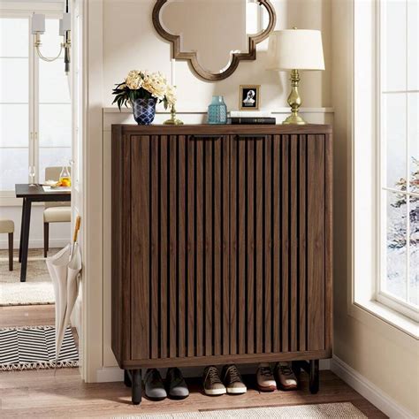 Tribesigns Tribesigns 6-Tier Shoe Cabinet With Louvered Doors, Large ...