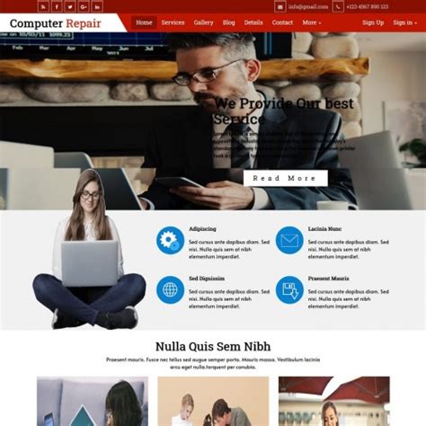 Computer Repair Website Examples 的图像结果