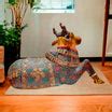 Buy Handcrafted Large Nandi Bull Statue with Natural Stones and Pure ...