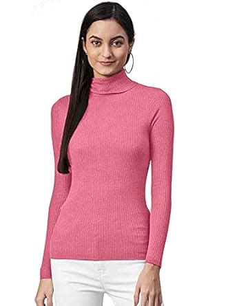 Buy AMNOUR Women's Woollen Warm Full Sleeves High Neck/Inner/Skivvy for ...