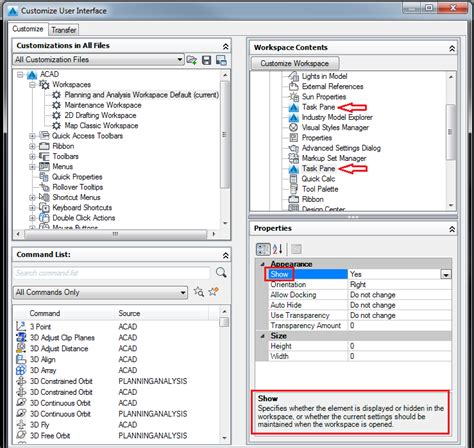 Image result for Task Pane AutoCAD