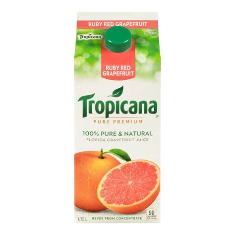 TROPICANA RUBY RED GRAPEFRUIT JUICE 1.75L – Mia Food Service