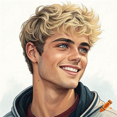 Male Dirty Blonde Hair Blue Eyes
