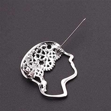 Buy 3 PCs Brain-Thinking Brooch Aesthetic Badge Abstract Art Enamel ...