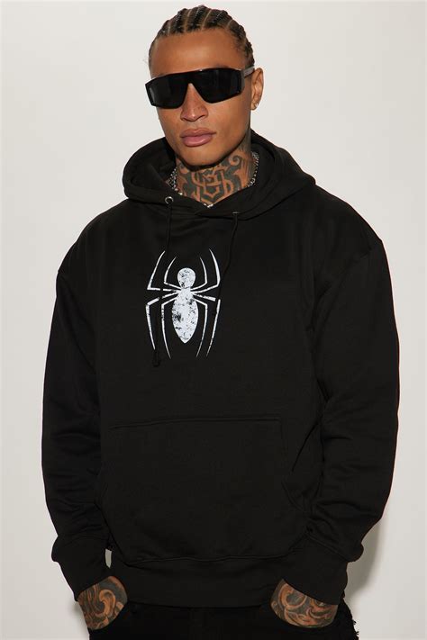 Spiderman Spiders Web Hoodie - Black | Fashion Nova