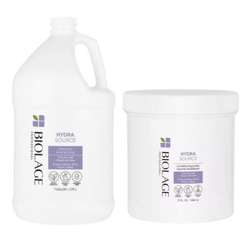 BIOLAGE Hydrasource Shampoo gallon/Conditioning Balm 37oz (CHOOSE YOURS ...