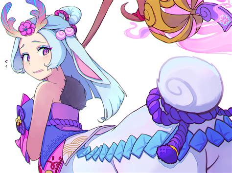lillia and spirit blossom lillia (league of legends) drawn by cherii ...