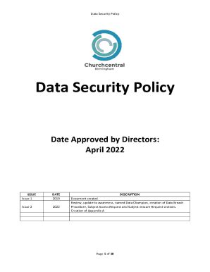 Fillable Online Data Security Policy Template - Netwrix Fax Email Print ...