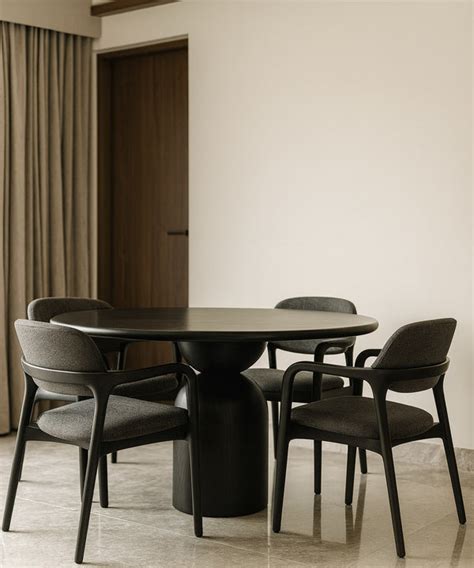 Dune Coal Teak Dining Table