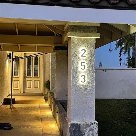 Image result for Backlit House Numbers LED