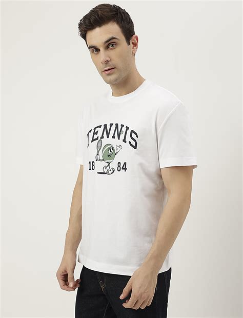 Buy Pure Cotton Printed Round Neck T-Shirt at Marks & Spencer