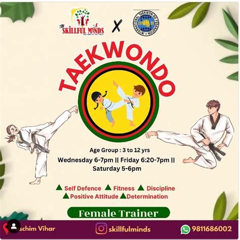 Skillful minds- Taekwon Class in Paschim Vihar