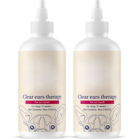 Clear Ears Therapy Ear Cleaner for Dogs - Supporting Yeast, Itchy Ears & Healthy Ear Canals ...